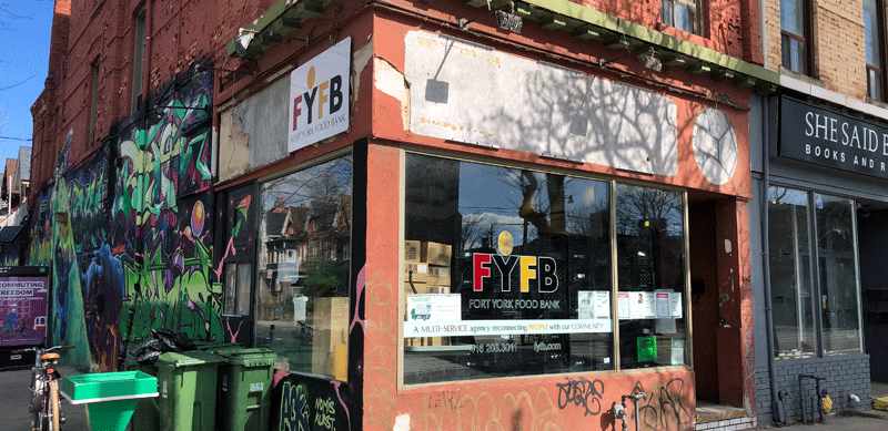 Fort York Food Bank store front